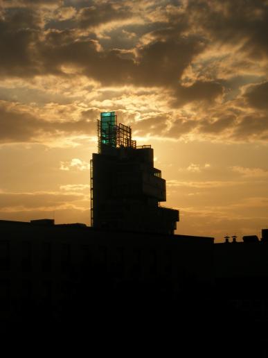 Hannover: hinter der NORD/LB geht die Sonne unter