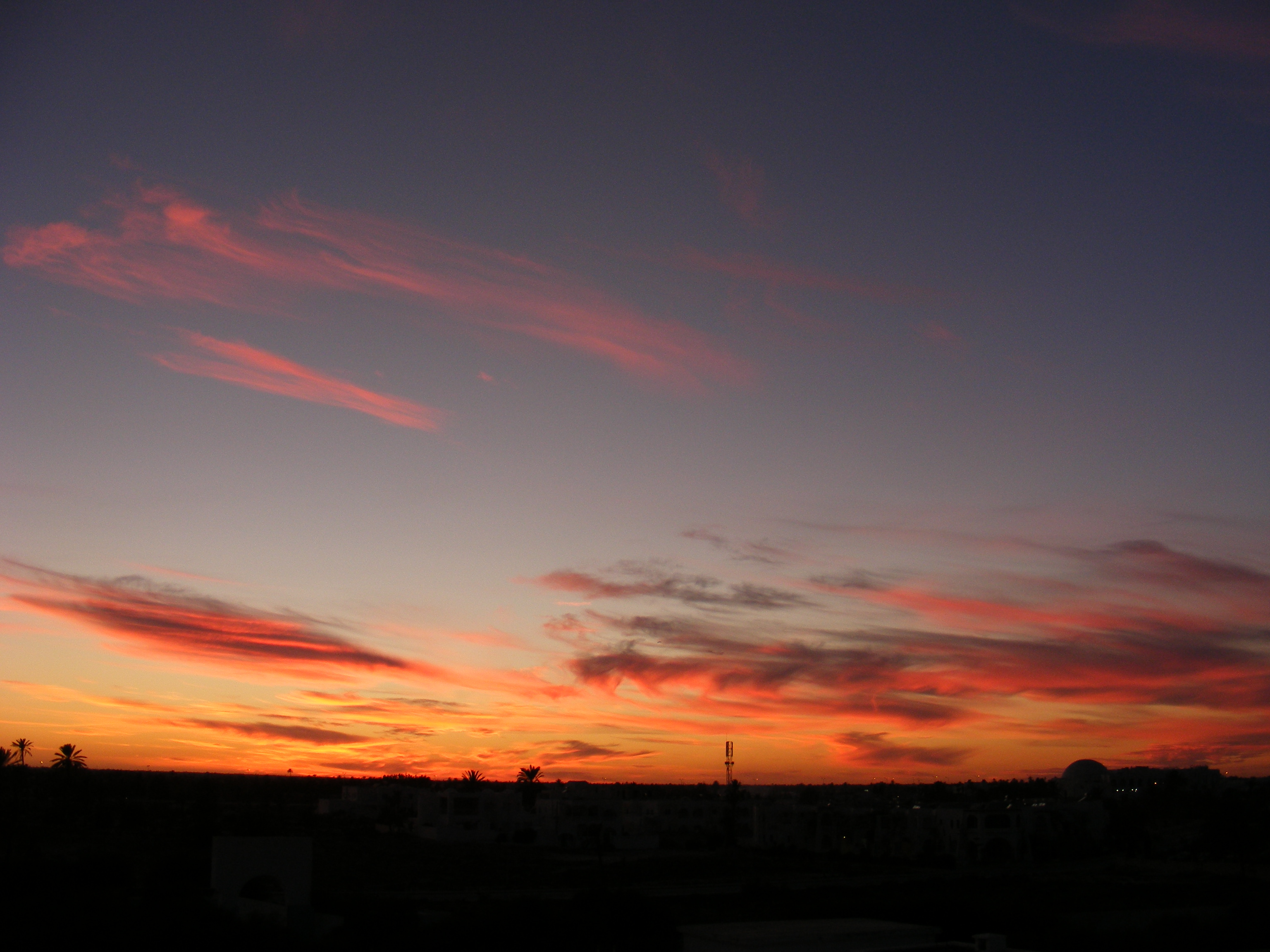 Sonnenuntergang in Tunesien