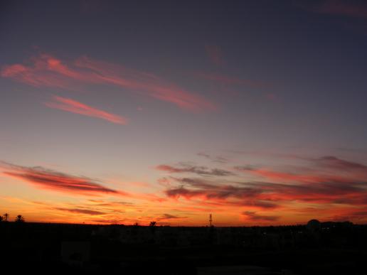 Sonnenuntergang in Tunesien